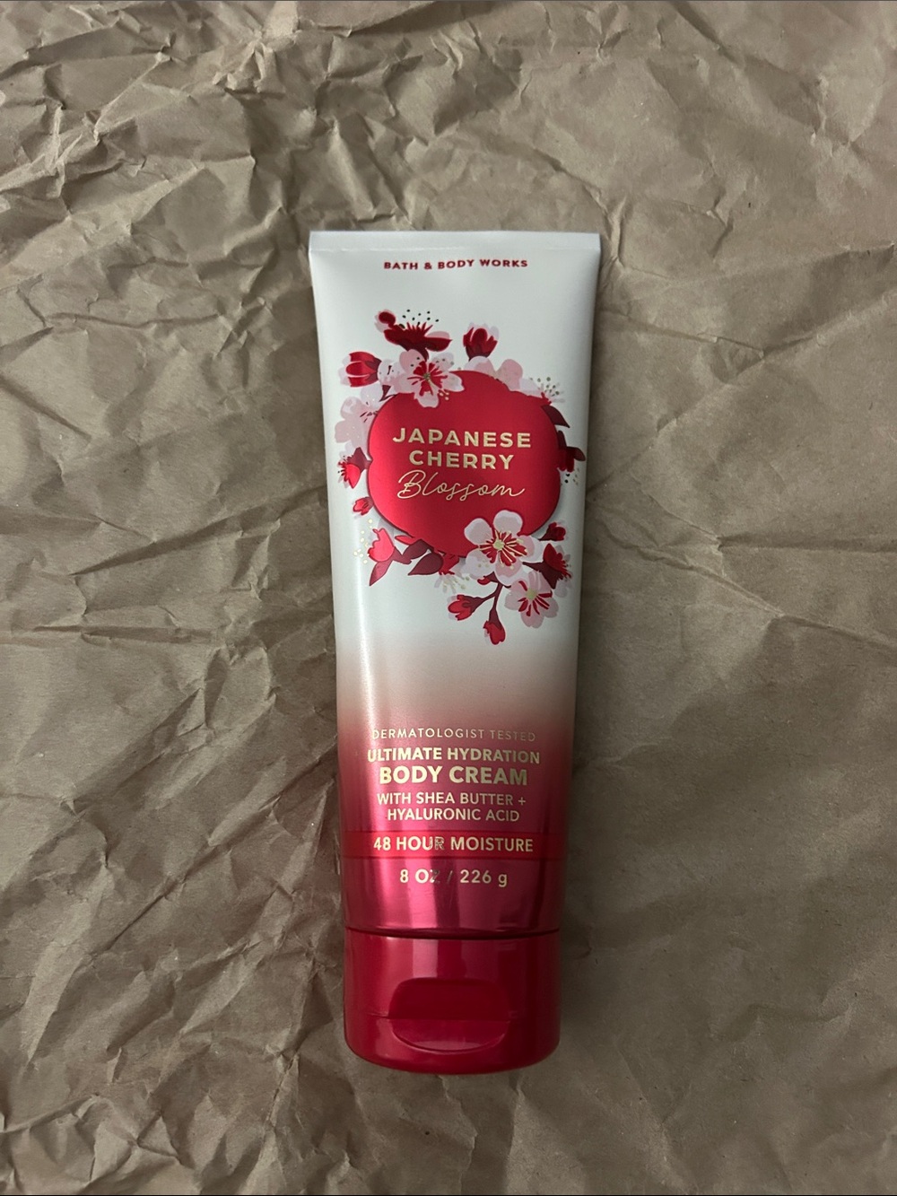 Bath & Body Works Japanese Cherry Blossom Body Cream - Red, White. Brand new